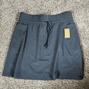 Title Nine Textured Nimbline Adjustable Skirt, L, gray, NWT